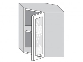 1.60.3у Шкаф настенный (h=720) угловой на 600мм со стекл. дверцей в Пыть-Яхе - pyt-yah.магазин96.com | фото