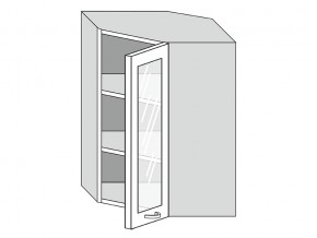 19.60.3у Шкаф настенный (h=913) угловой на 600мм со стекл. дверцей в Пыть-Яхе - pyt-yah.магазин96.com | фото