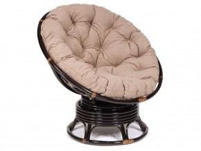 Кресло-качалка Papasan w 23/01 B с подушкой Antique brown, экошерсть Коричневый в Пыть-Яхе - pyt-yah.магазин96.com | фото