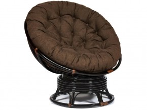 Кресло-качалка Papasan w 23/01 B с подушкой Antique brown, ткань Коричневый в Пыть-Яхе - pyt-yah.магазин96.com | фото