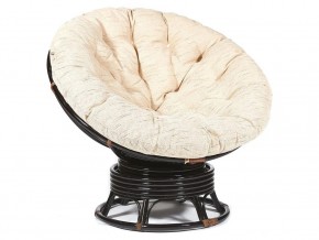 Кресло-качалка Papasan w 23/01 B с подушкой Antique brown, ткань Старт в Пыть-Яхе - pyt-yah.магазин96.com | фото