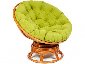 Кресло-качалка Papasan w 23/01 B с подушкой Cognac, флок Олива в Пыть-Яхе - pyt-yah.магазин96.com | фото