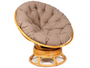 Кресло-качалка Papasan w 23/01 B с подушкой Honey, экошерсть Коричневый в Пыть-Яхе - pyt-yah.магазин96.com | фото