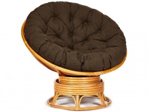 Кресло-качалка Papasan w 23/01 B с подушкой Honey, ткань Коричневый в Пыть-Яхе - pyt-yah.магазин96.com | фото