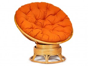 Кресло-качалка Papasan w 23/01 B с подушкой Honey, ткань Оранжевый в Пыть-Яхе - pyt-yah.магазин96.com | фото