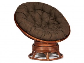 Кресло-качалка Papasan w 23/01 B с подушкой Pecan, ткань Коричневый в Пыть-Яхе - pyt-yah.магазин96.com | фото