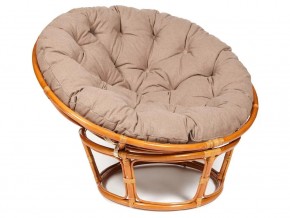 Кресло Papasan 23/01 W с подушкой Cognac, экошерсть Коричневый в Пыть-Яхе - pyt-yah.магазин96.com | фото