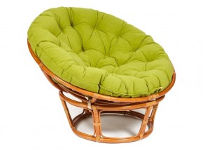 Кресло Papasan 23/01 W с подушкой Cognac, флок Олива в Пыть-Яхе - pyt-yah.магазин96.com | фото