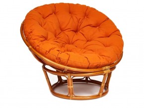 Кресло Papasan 23/01 W с подушкой Cognac, ткань Оранжевый в Пыть-Яхе - pyt-yah.магазин96.com | фото