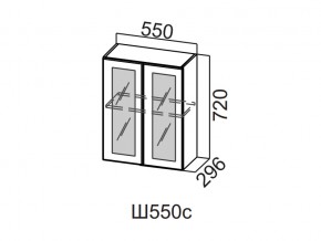 Ш550с/720 Шкаф навесной 550/720 (со стеклом) в Пыть-Яхе - pyt-yah.магазин96.com | фото