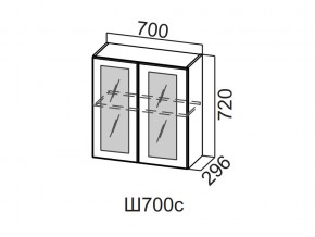 Ш700с/720 Шкаф навесной 700/720 (со стеклом) в Пыть-Яхе - pyt-yah.магазин96.com | фото